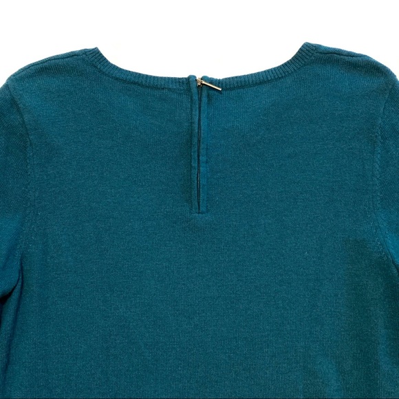 TALBOTS Adorable teal hedgehog sweater, size M - Picture 6 of 13